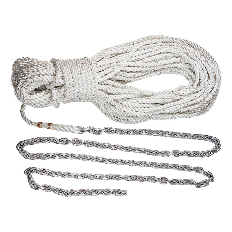 Lewmar Premium Anchor Rode 215 - 15 of 1/4" Chain  200 of 1/2" Rope w/Shackle [HM15HT200PX]