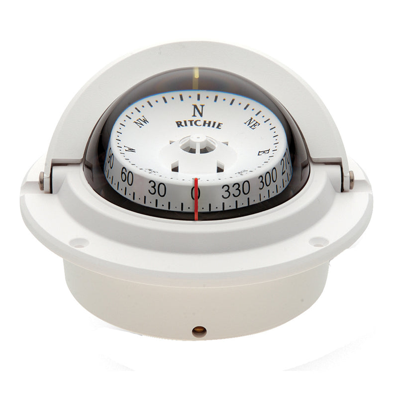 Ritchie Voyager Compass - Flush Mount - White [F-83W]