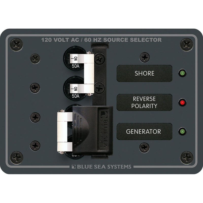 Blue Sea AC Toggle Source Selector 120V AC - 50AMP [8061]