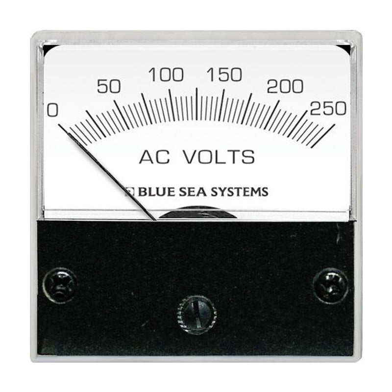 Blue Sea AC Analog Micro Voltmeter - 2" Face, 0-250 Volts AC [8245]
