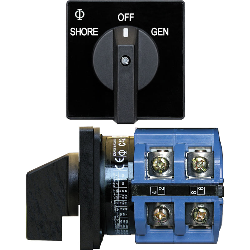 Blue Sea Switch, AV 120VAC 65A OFF +2 Positions [9011]