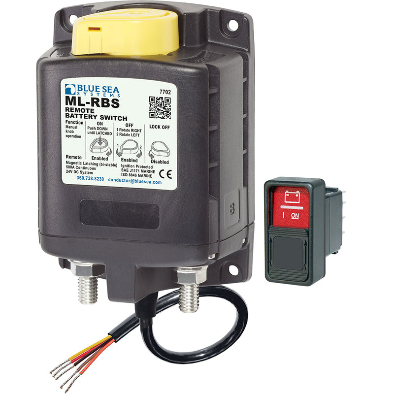 Blue Sea ML-Series Remote Battery Switch w/ Manual Control 24V DC [7702]
