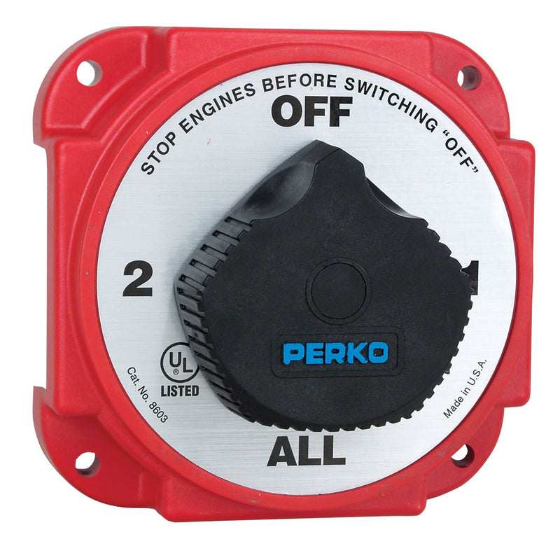 Perko Heavy Duty Battery Selector Switch w/ Alternator Field Disconnect [8603DP]
