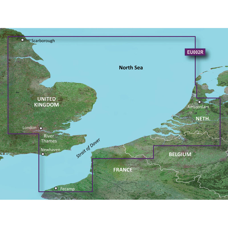 Garmin BlueChart g3 HD - HXEU002R - Dover to Amsterdam & England Southeast - microSD/SD [010-C0761-20]