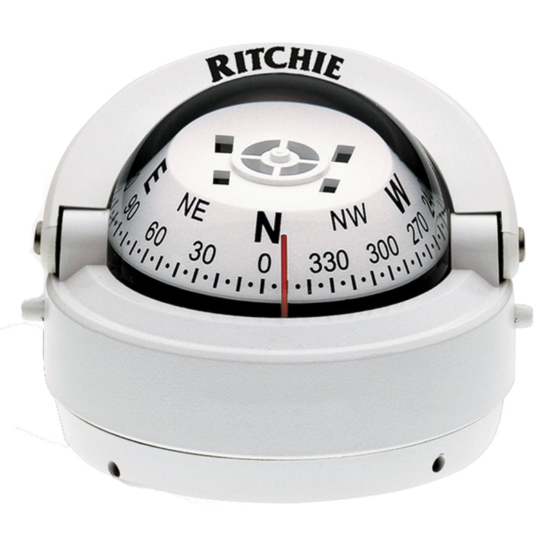 Ritchie Explorer Compass - Surface Mount - White [S-53W]