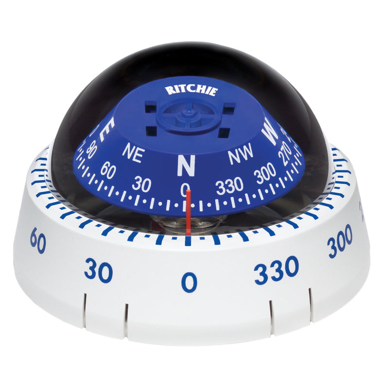 Ritchie Kayaker Compass - Surface Mount - White [XP-99W]