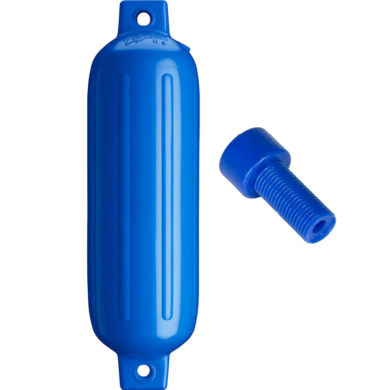 Polyform G-3 Twin Eye Fender 5.5" x 19" - Blue w/ Air Adapter [G-3-BLUE]