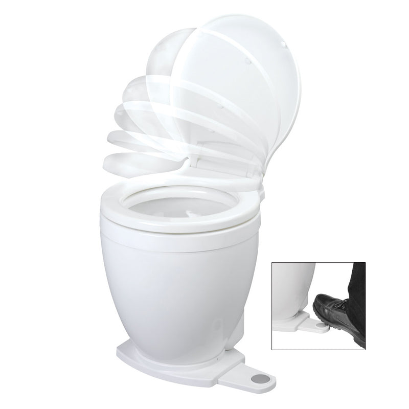 Jabsco Lite Flush Electric 12V Toilet w/ Footswitch [58500-0012]