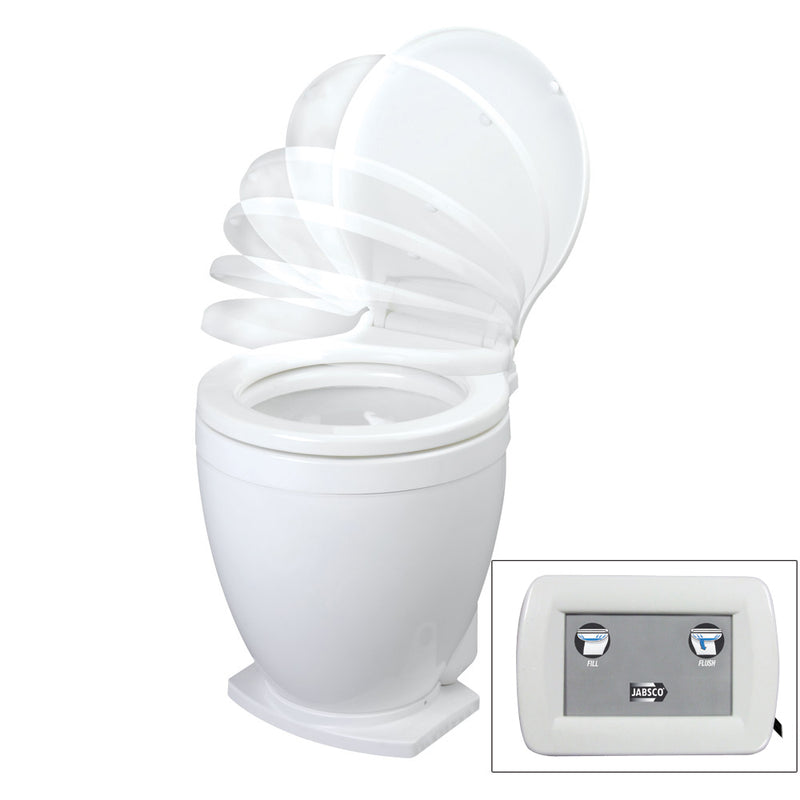 Jabsco Lite Flush Electric 12V Toilet w/ Control Panel [58500-1012]