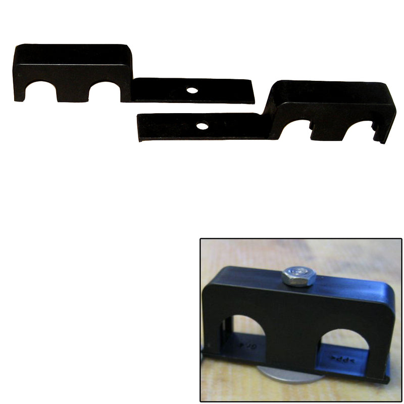 Weld Mount Double Poly Clamp for 1/4" x 20 Studs - 3/4" OD - Requires 1.75" Stud - Qty. 25 [80750]
