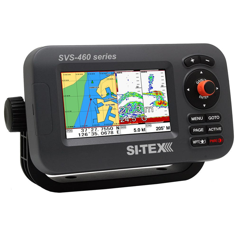 SI-TEX Chartplotter - 4.3" Color Screen w/ External GPS & Navionics+ Flexible Coverage [SVS-460CE]