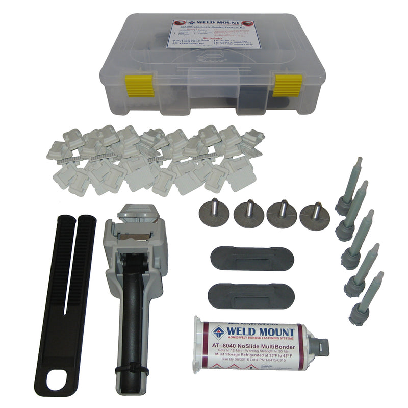 Weld Mount Adhesively Bonded Fastener Kit w/ AT 8040 Adhesive [65100]