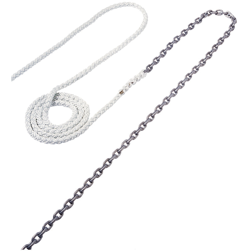 Maxwell Anchor Rode - 15 ft-1/4" Chain to 150 ft-1/2" Nylon Braid [RODE38]