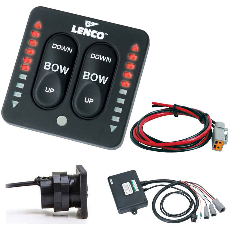 Lenco LED Indicator Two-Piece Tactile Switch Kit w/ Pigtail for Single Actuator Systems [15270-001]