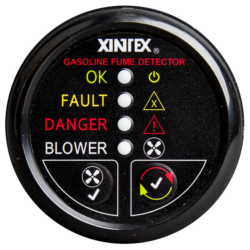 Xintex Gasoline Fume Detector & Blower Control w/ Plastic Sensor - Black Bezel Display [G-1BB-R]