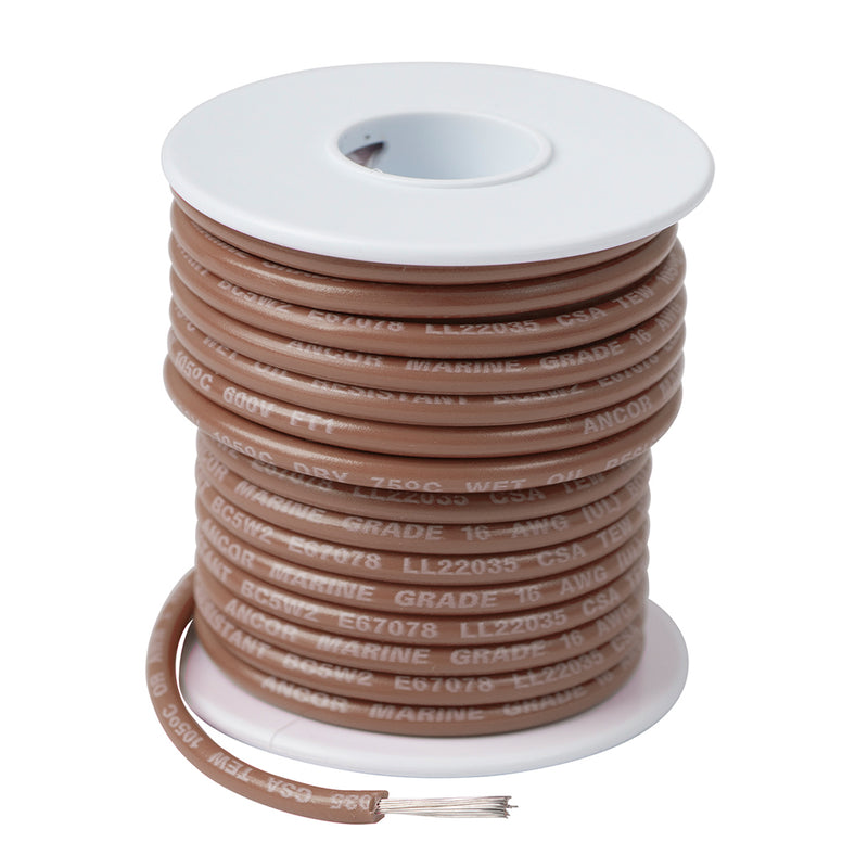 Ancor Tan 16 AWG Tinned Copper Wire - 100 ft [101810]