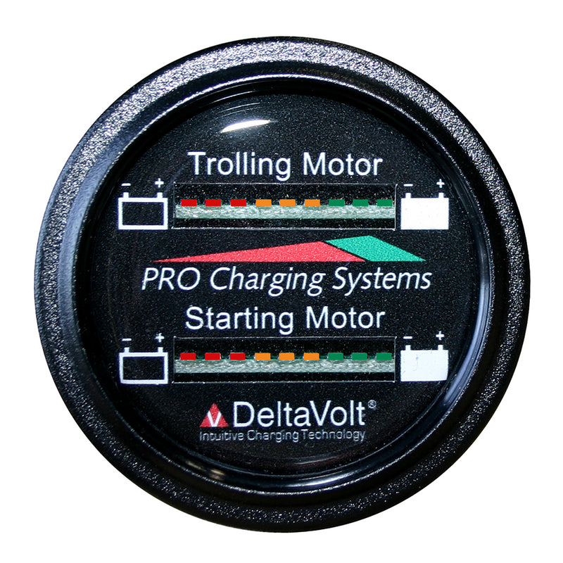 Dual Pro Battery Fuel Gauge - Marine Dual Read Battery Monitor - 12V System - 15 ft Battery Cable [BFGWOM1512V/12V]