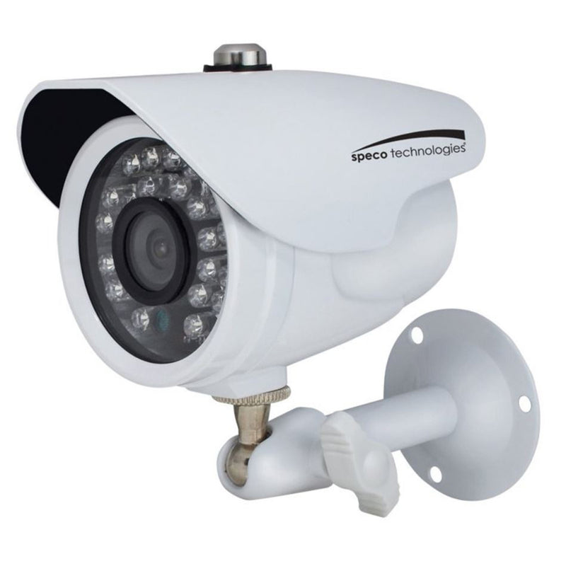 Speco HD-TVI 2MP Color Waterproof Marine Bullet Camera w/ IR, 10 ft Cable, 3.6mm Lens, White Housing [CVC627MT]