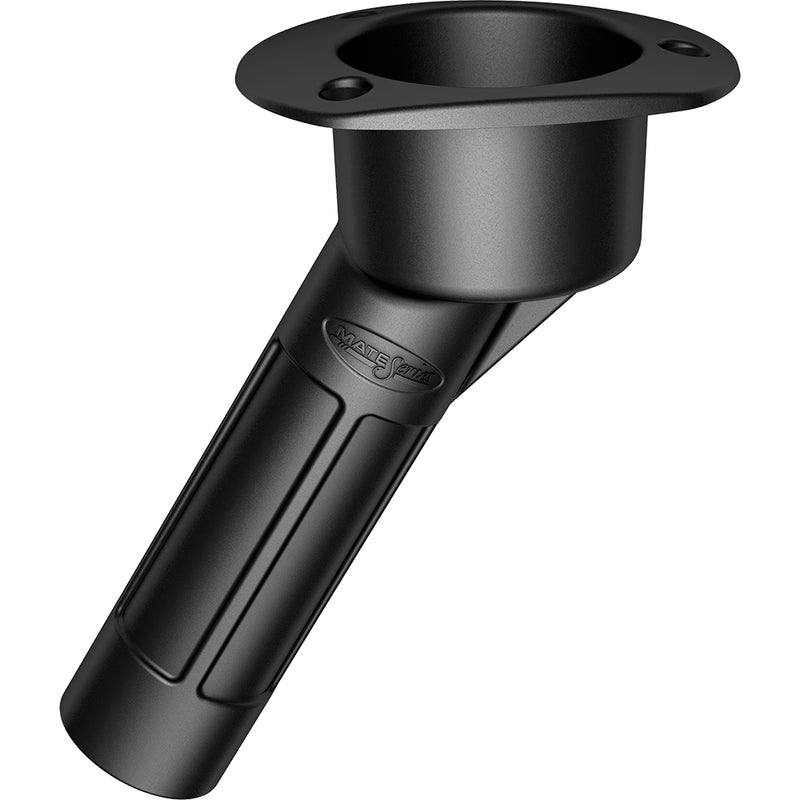 Mate Series Plastic 30 Degree Rod & Cup Holder - Open - Oval Top - Black [P2030B]