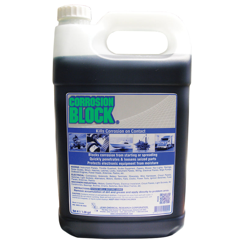 Corrosion Block Liquid 4-Liter Refill - Non-Hazmat, Non-Flammable & Non-Toxic [20004]