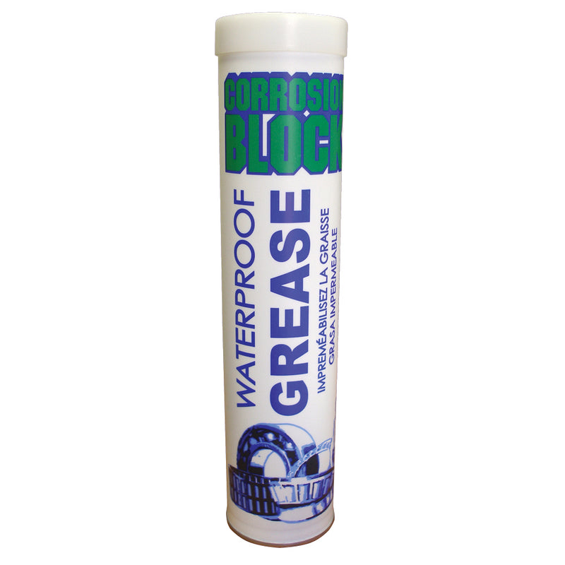 Corrosion Block High Performance Waterproof Grease - 14oz Cartridge - Non-Hazmat, Non-Flammable & Non-Toxic [25014]