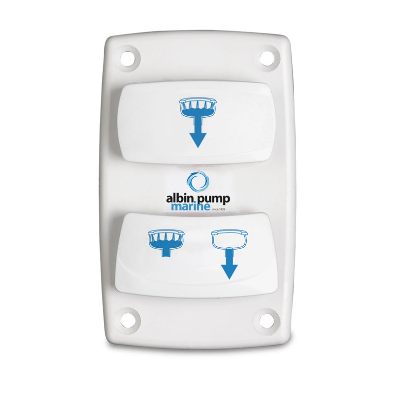 Albin Pump Marine Control Silent Electric Toilet Rocker Switch [07-66-025]