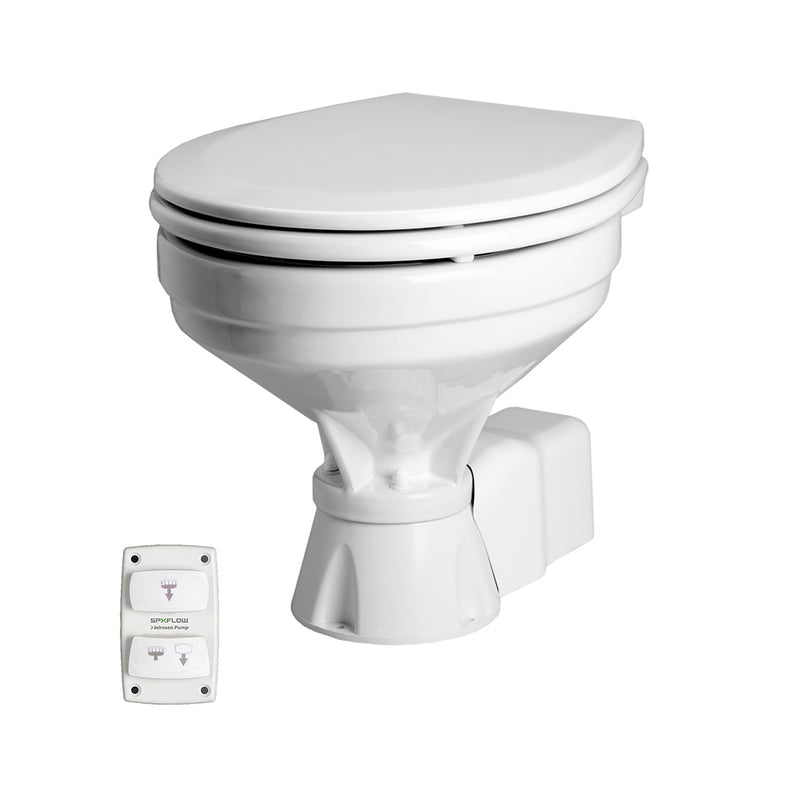 Johnson Pump Aqua T Toilet - Electric - Comfort - 12V w/ Solenoid [80-47232-03]
