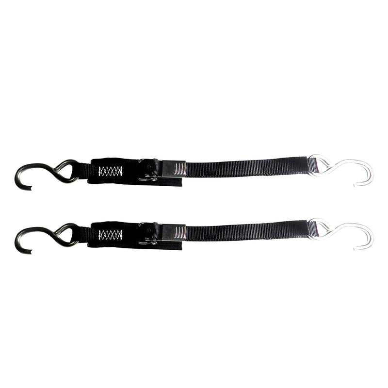 Rod Saver Stainless Steel Quick Release Transom Tie-Down - 1" x 4 ft - Pair [SS1QRTD4]