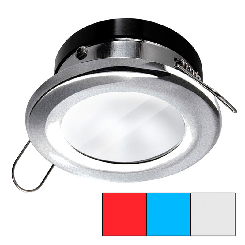 i2Systems Apeiron A1120 Spring Mount Light - Round - Red, Cool White & Blue - Brushed Nickel [A1120Z-41HAE]