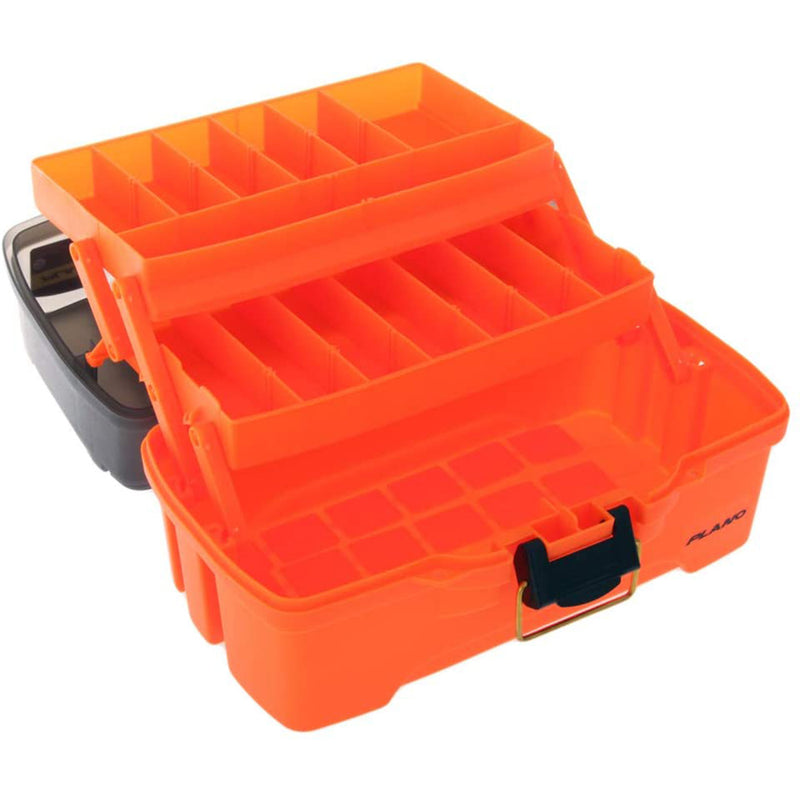 Plano 2-Tray Tackle Box w/ Dual Top Access - Smoke & Bright Orange [PLAMT6221]
