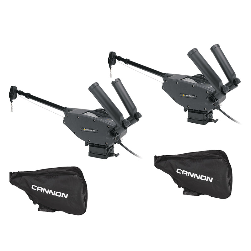 Cannon Optimum 10 BT Electric Downrigger 2-Pack w/ Black Covers [1902335X2/COVERS]