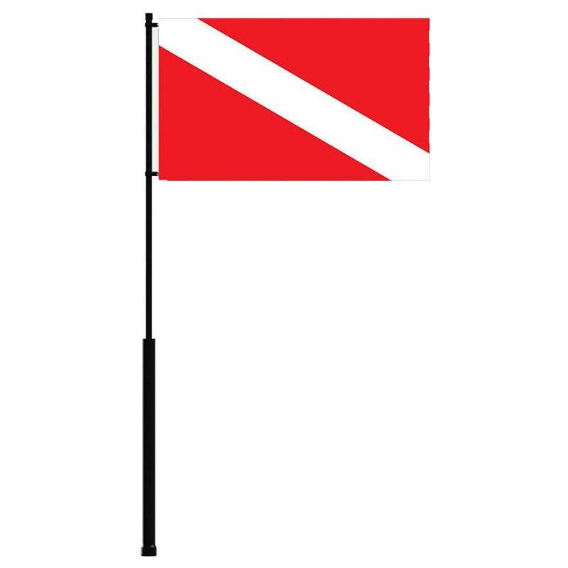 Mate Series Flag Pole - 36" w/ Dive Flag [FP36DIVE]
