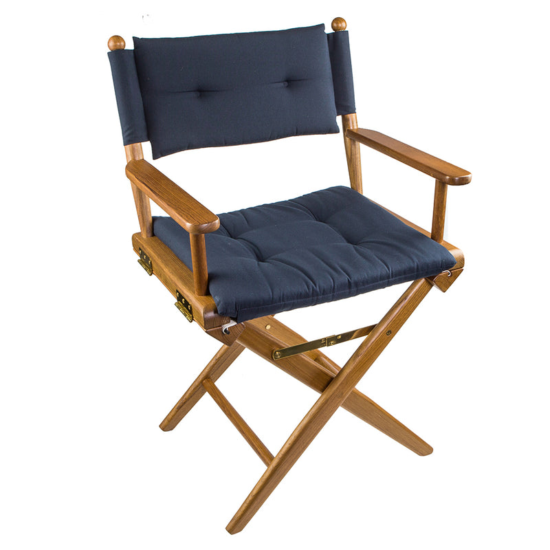 Whitecap Director's Chair w/ Navy Cushion - Teak [61042]