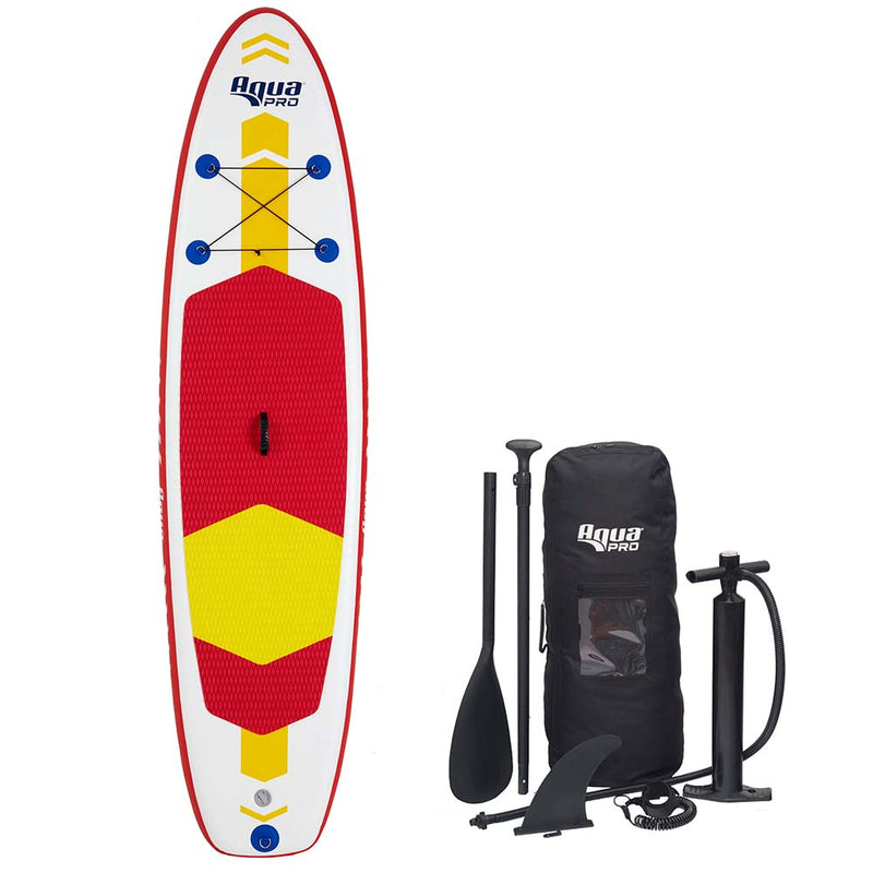 Aqua Leisure 10 ft Inflatable Stand-Up Paddleboard Drop Stitch w/ Oversized Backpack for Board & Accessories [APR20925]